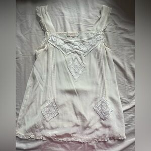 Johnny Was Cream Lace Blouse